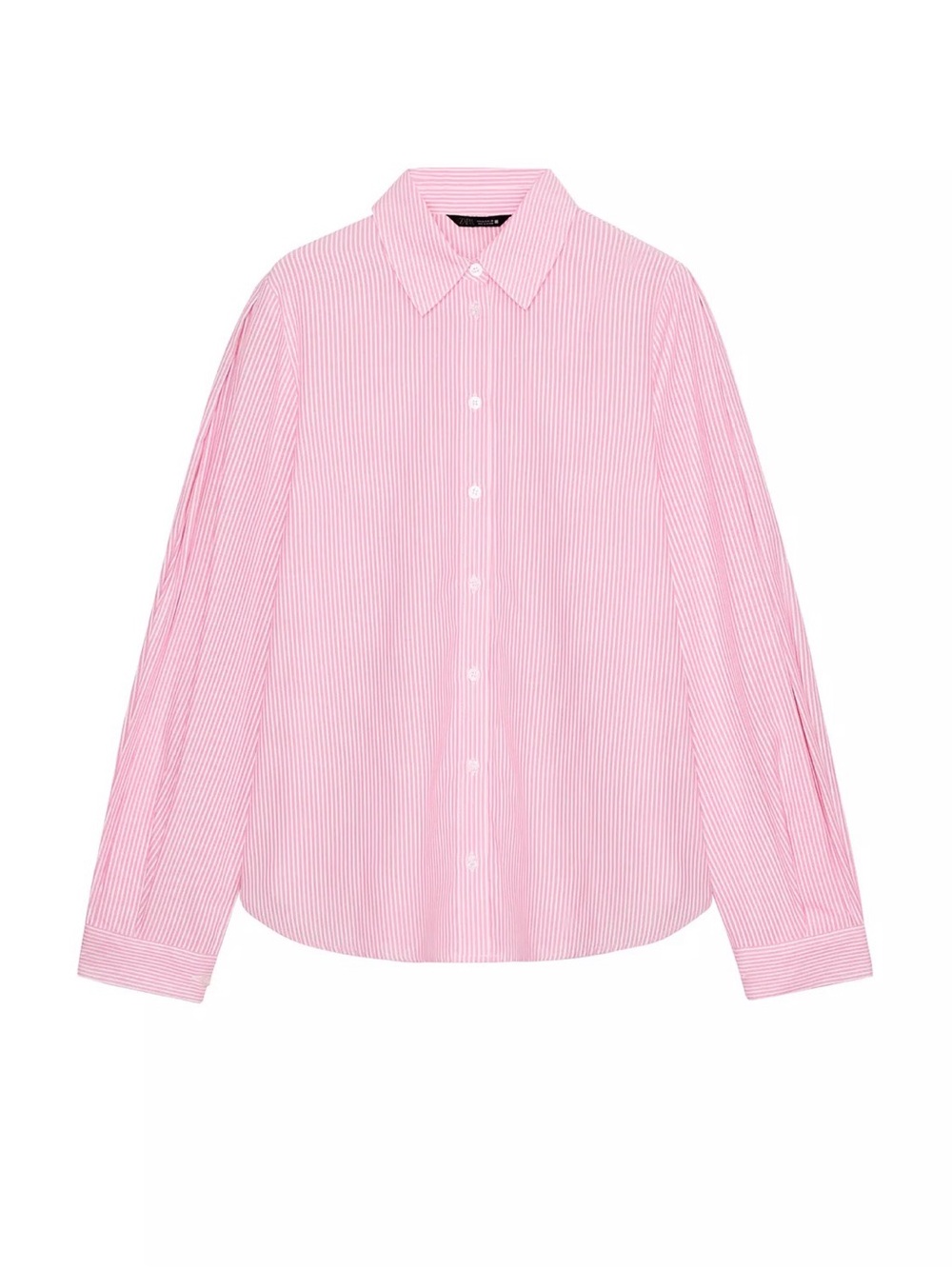 Zara Pink Pinstripe Long-Sleeve Dress Shirt